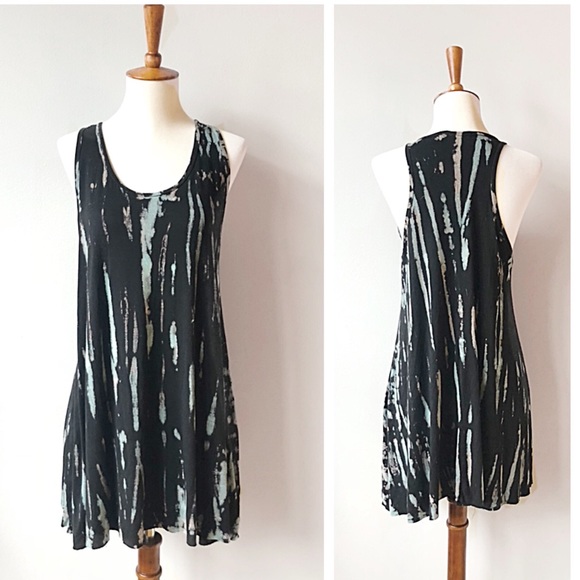 Anthropologie Tops - ❣️3/$18 T Party Black Tie Dye Racerback Tank